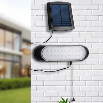 Солнечный светильник с удлинением на 5 м панель солнечных батарей из кристаллического кремния 20 светодиодных ламп балкон кухонные светильники