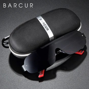 Солнцезащитные очки из алюминия и магния BARCUR, мужские поляризованные солнцезащитные очки для мужчин, Спортивные очки Pilot UV400