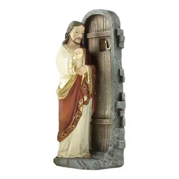 Статуэтка Иисуса из смолы, Развивающая игрушка, Настольное украшение для дома, Настольное украшение, Офисная Абстрактная Скульптура пары
