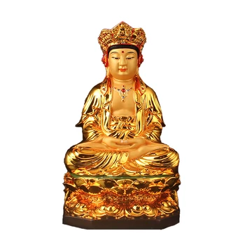 Статуя Бодхисаттвы Пилу Гуаньинь, Благоприятное украшение для дома, небольшая декоративная скульптура