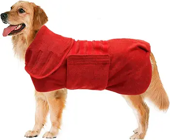 Сумка для сушки шерсти для собак Dry Fast Для собак-Быстросохнущее суперпоглощающее полотенце для домашних собак и кошек из микрофибры