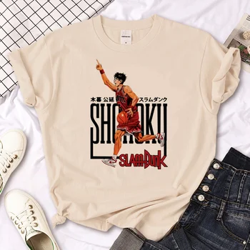 Топ с надписью Slam Dunk, женская футболка с комиксами Y2K, женская одежда harajuku manga y2k