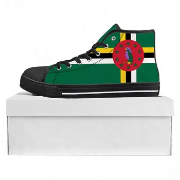 Флаг Содружества Доминики Высококачественные кроссовки мужские женские подростковые парусиновые кроссовки Повседневная обувь для пары Обувь на заказ