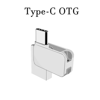 Флэш-накопитель USB 2.0 64 ГБ Флешка Type C 128 ГБ 32 ГБ Телефон Металлический флэш-накопитель Type C OTG Флеш-накопитель