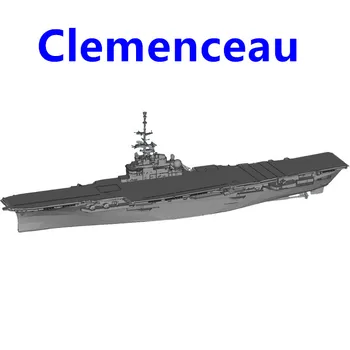 Франция Клемансо Авианосец 1/2000/700 /1250Resin 3D Печатная Модель Военного корабля Модель Корабля В Сборе Самодельные Игрушки Хобби