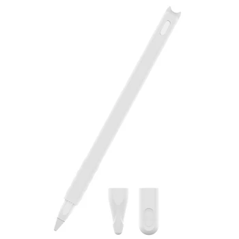 Чехол для ручек Apple Pencil 2-го поколения, устойчивый к падению защитный чехол, мультяшный силиконовый чехол для ручек, белый