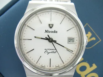 Швейцарские оригинальные автоматические винтажные мужские часы ETA 2873 от Nivada на складе